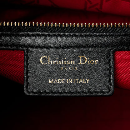 Christian Dior Lambskin Cannage Large Lady Dior Black 6 of 14