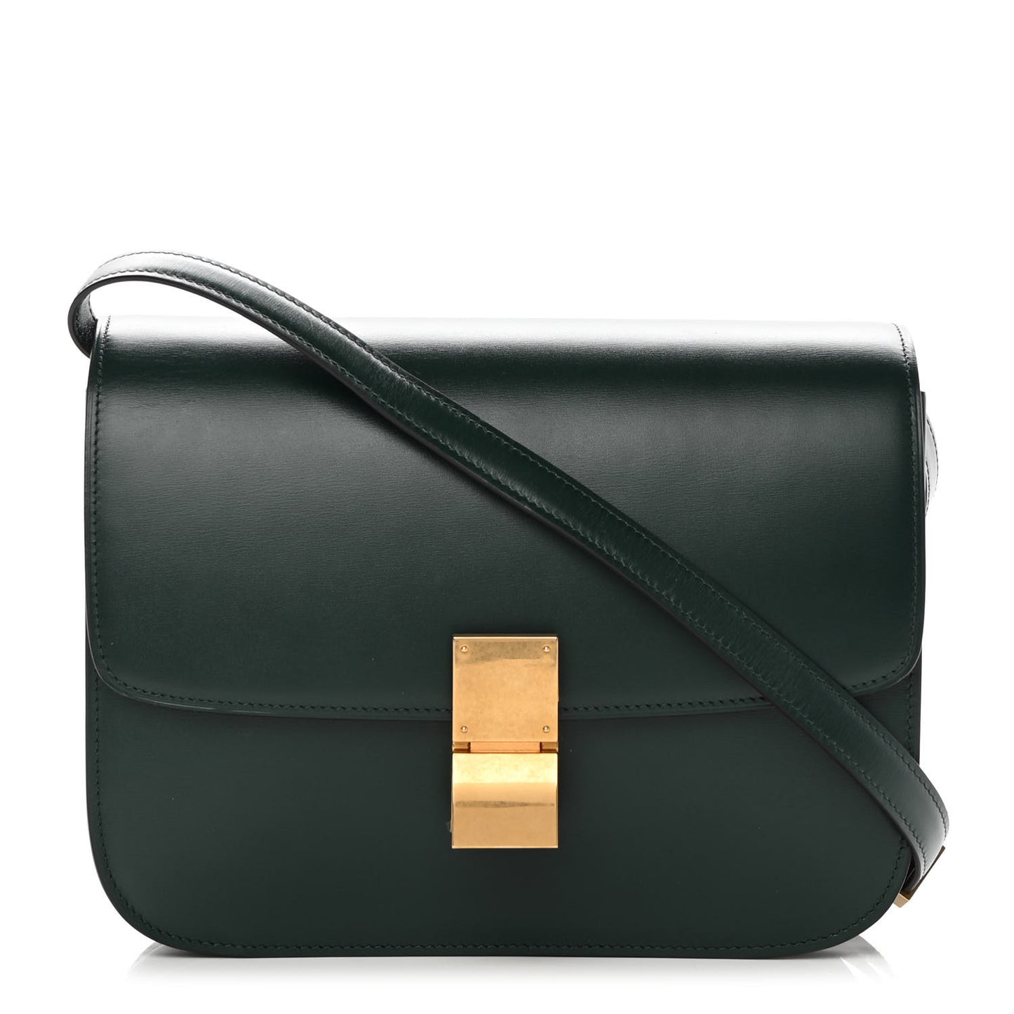 Box Calfskin Medium Classic Box Flap Bag Amazone