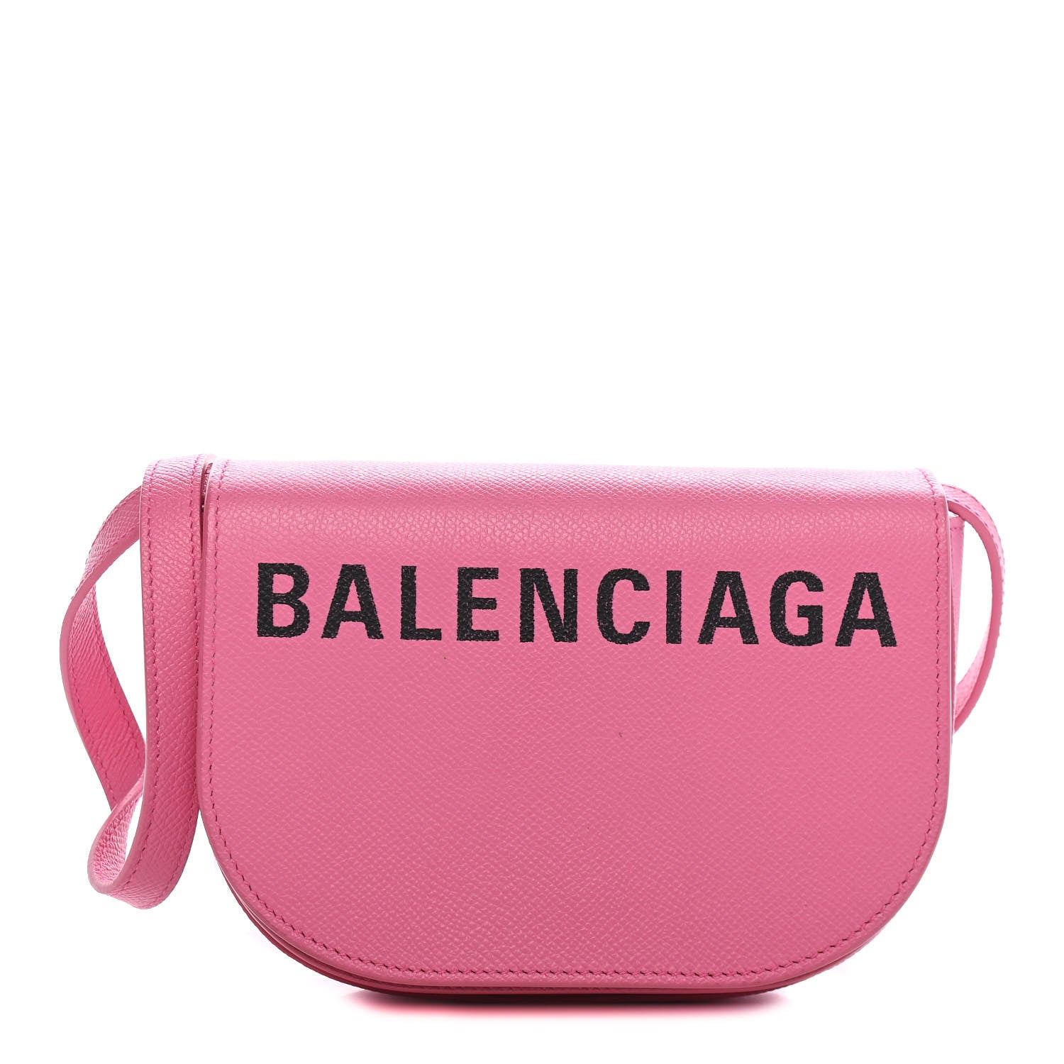 Balenciaga Signature Grained Calfskin Logo Print Ville Day Bag XS Rose Bubblegum Black 1 of 9