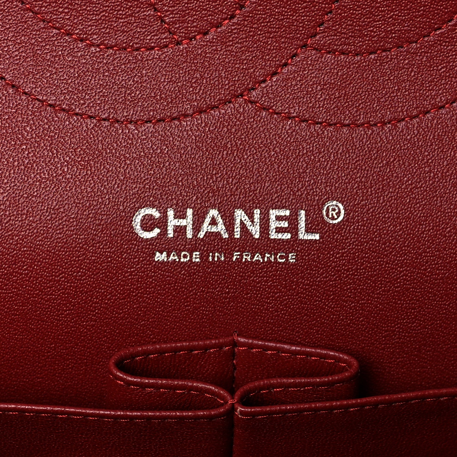 Chanel Lambskin Quilted Jumbo Double Flap Red 6 of 10