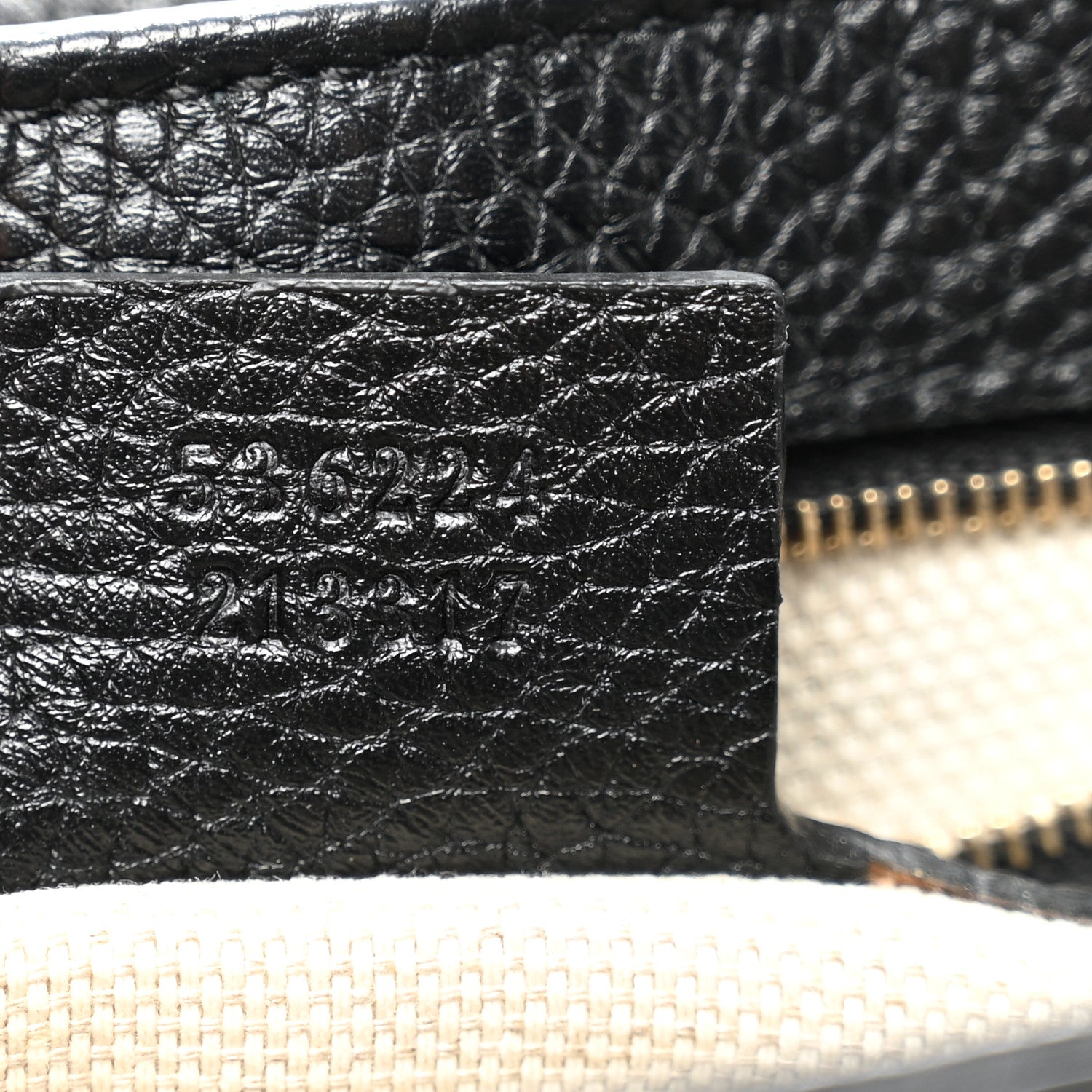 Gucci Pebbled Calfskin Medium Soho Flap Crossbody Black 7 of 10