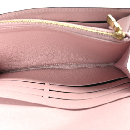 Louis Vuitton Damier Ebene Sarah Wallet NM Rose Ballerine 5 of 6