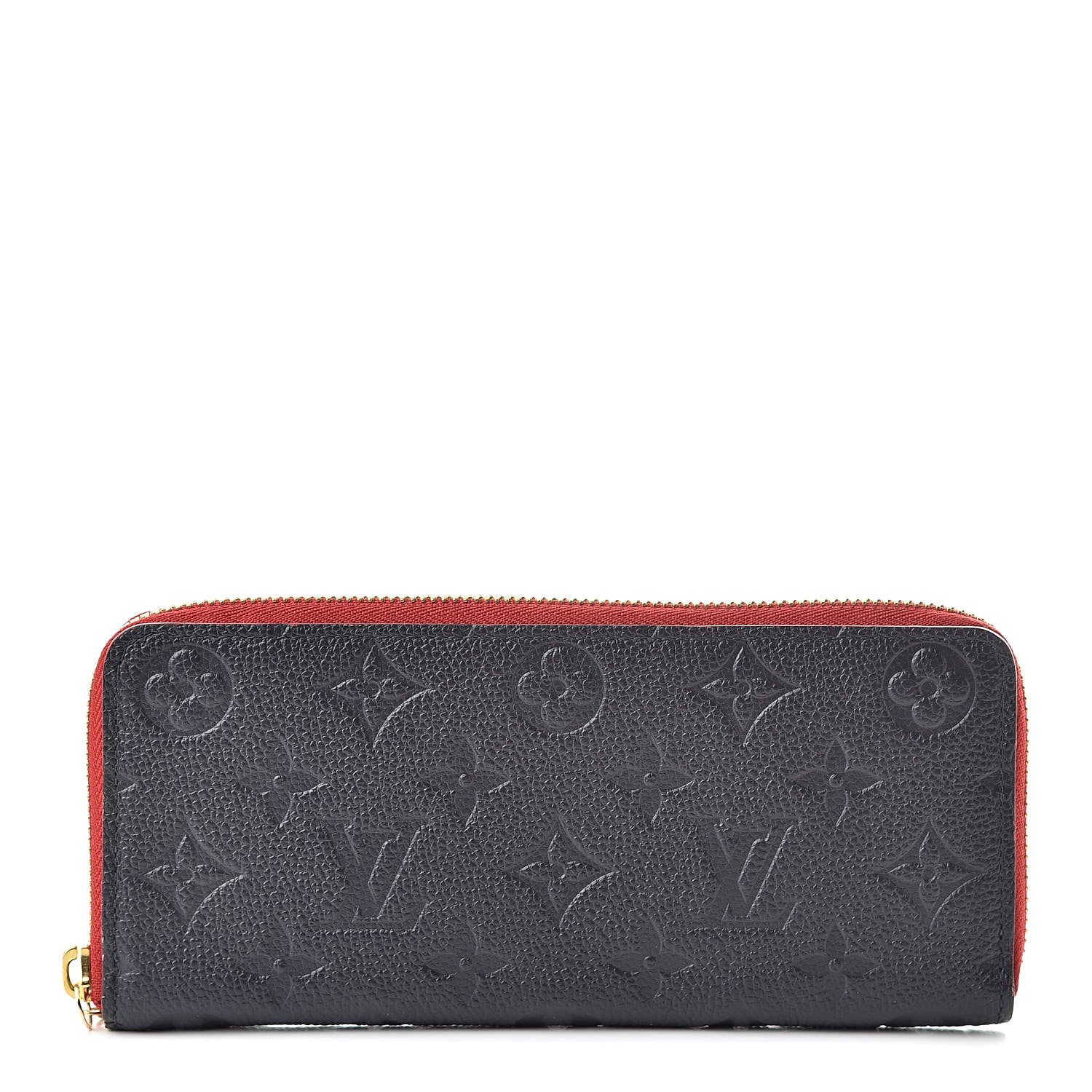 Louis Vuitton Empreinte Blooming Flowers Clemence Wallet Marine Rouge 1 of 7