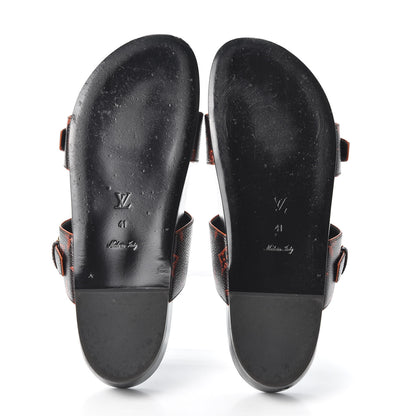 Louis Vuitton Catogram Bom Dia Flat Mule 41 Black Marron 5 of 10