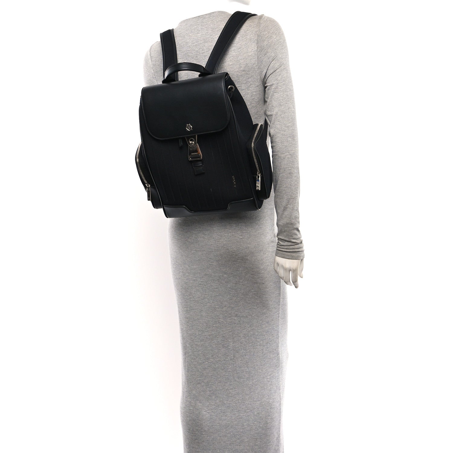Rimowa Canvas Calfskin Never Still Small Backpack Black 2 of 9