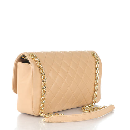 Chanel Lambskin Quilted Large Chic With Me Flap Beige 3 of 8