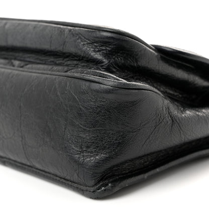 Saint Laurent Crinkled Calfskin Matelasse Monogram Baby Niki Chain Satchel Black 9 of 11