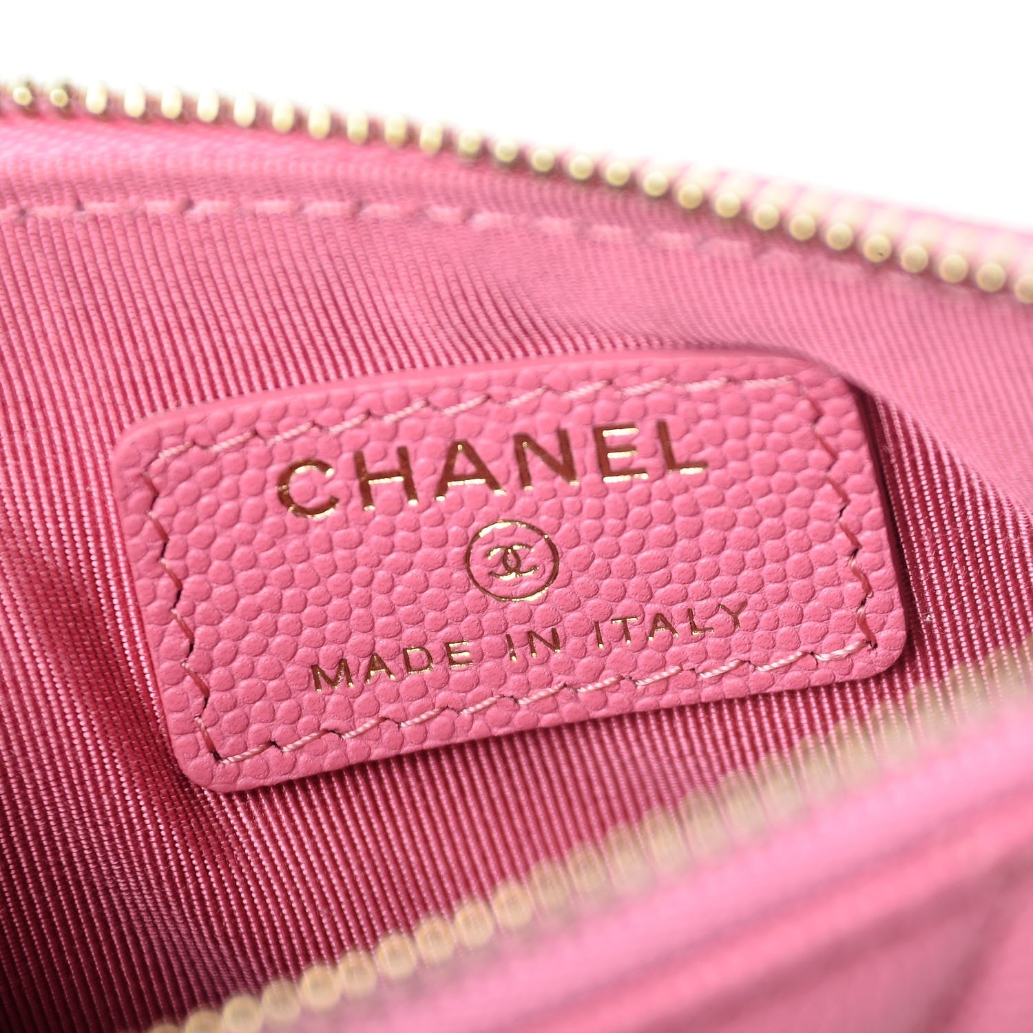 Chanel Caviar Quilted Small Cosmetic Case Pink 6 of 8