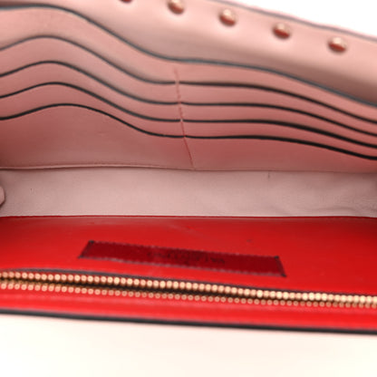 Valentino Garavani Velvet Rockstud Spike Wallet on Chain Water Rose 5 of 12