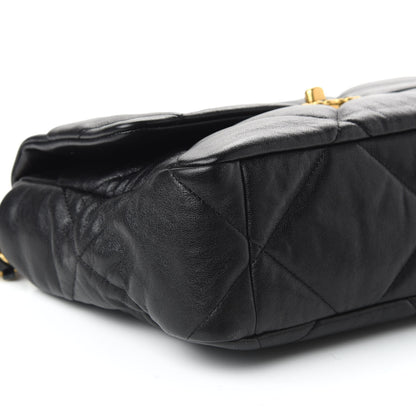 Chanel Lambskin Quilted Large 19 Flap Black 6 of 10