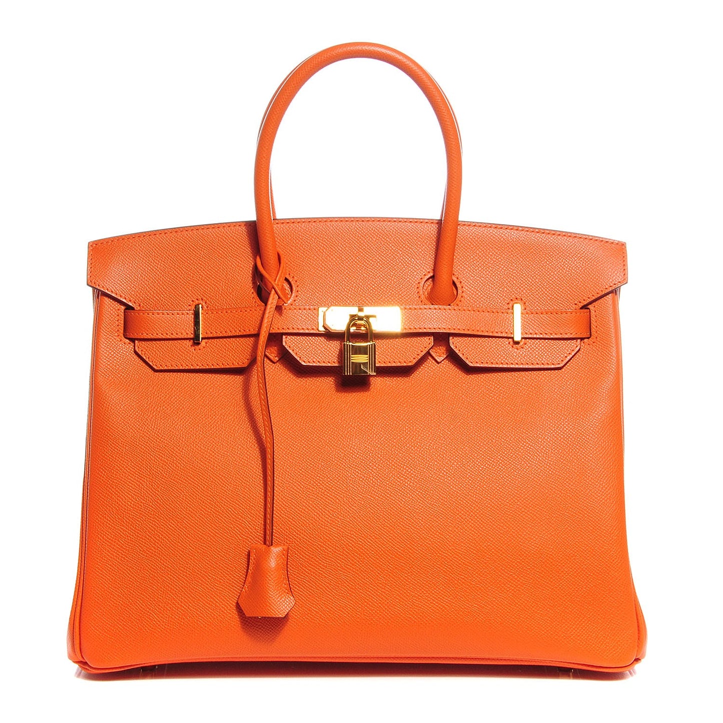 Epsom Birkin 35 Orange