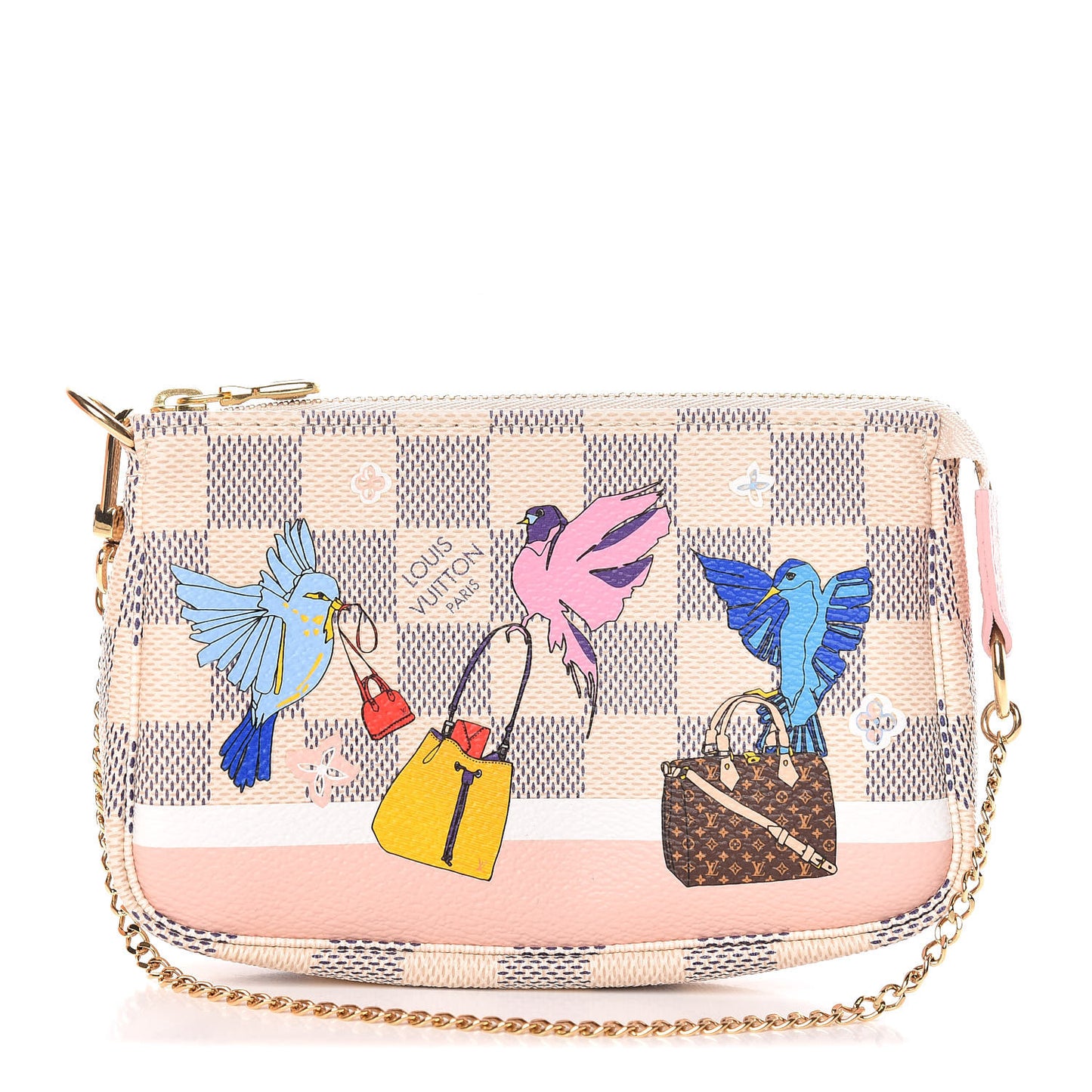 Damier Azur 2018 Christmas Animation Mini Pochette Accessories