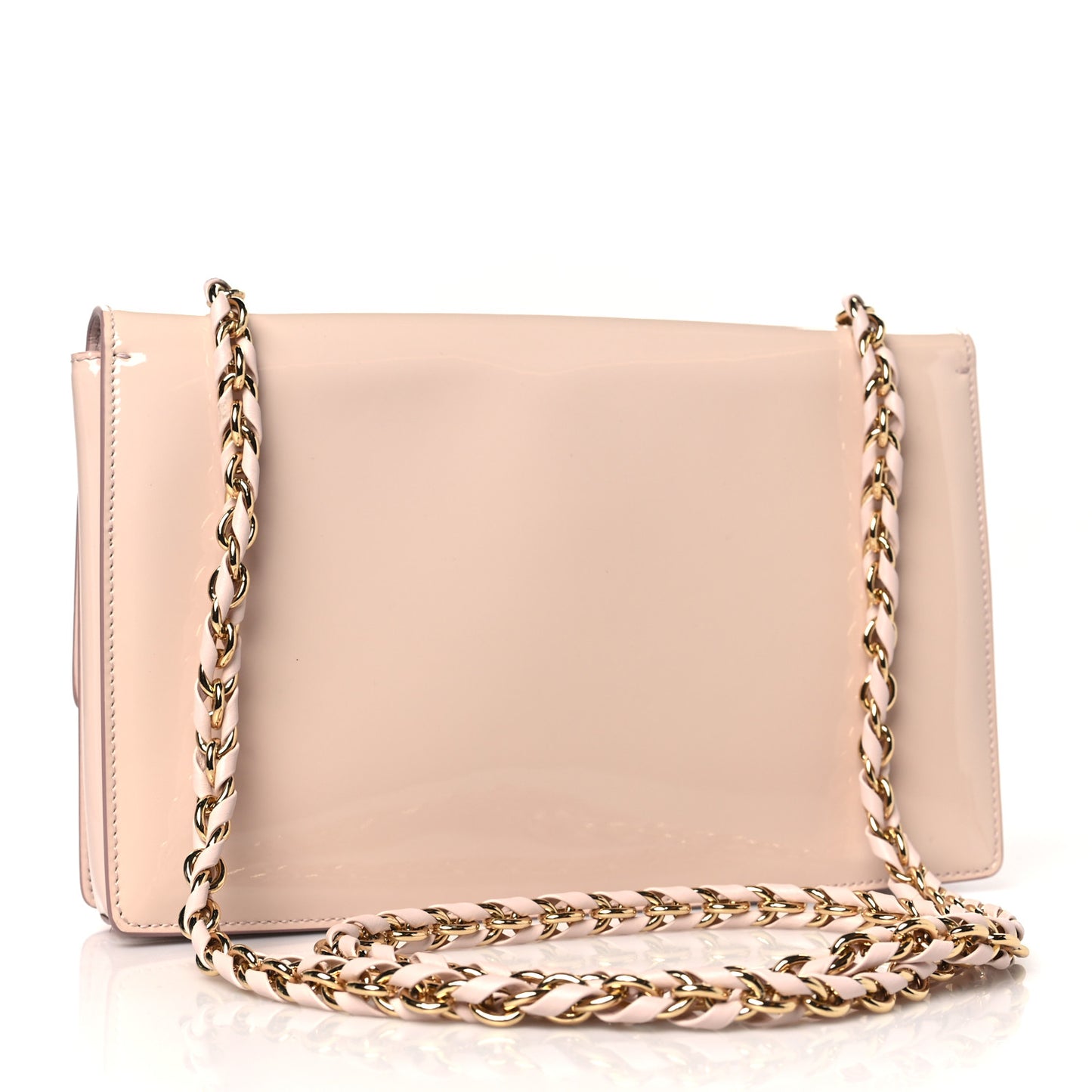 Patent Ginny Vara Bow Shoulder Bag Pastel Pink