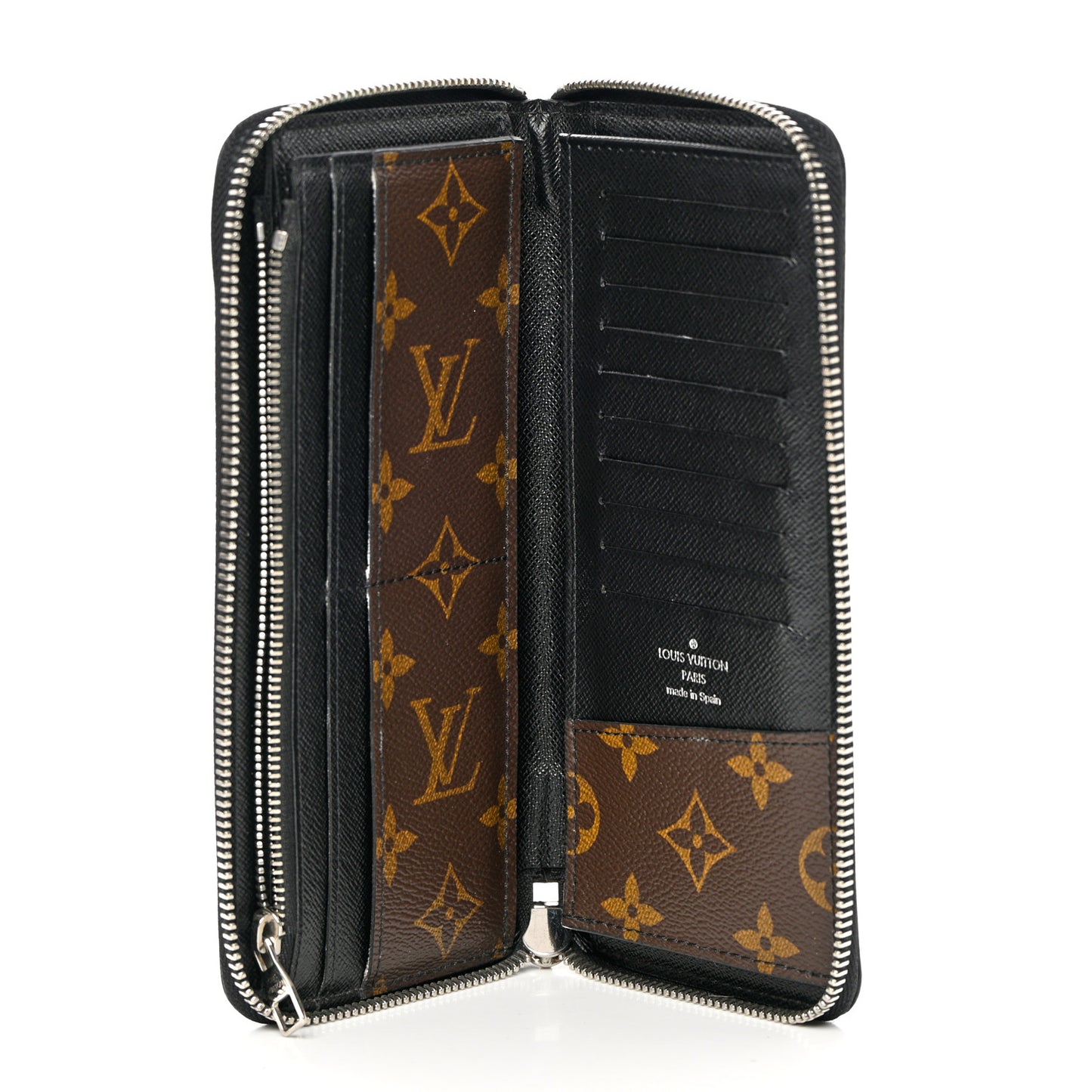 Monogram Macassar Vertical Zippy Wallet