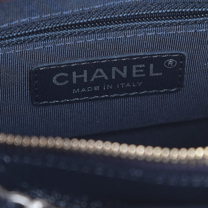 Chanel Tweed Calfskin Small Gabrielle Hobo Navy 7 of 9