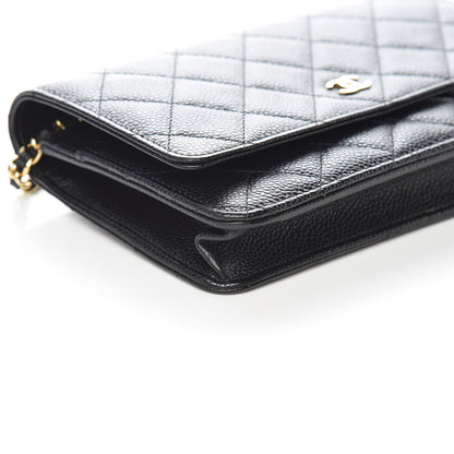 Chanel Caviar Quilted Wallet On Chain WOC Black 9 of 11