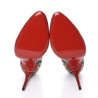 Christian Louboutin Suede Strass Eloise 100 Pumps 41 Black 5 of 8