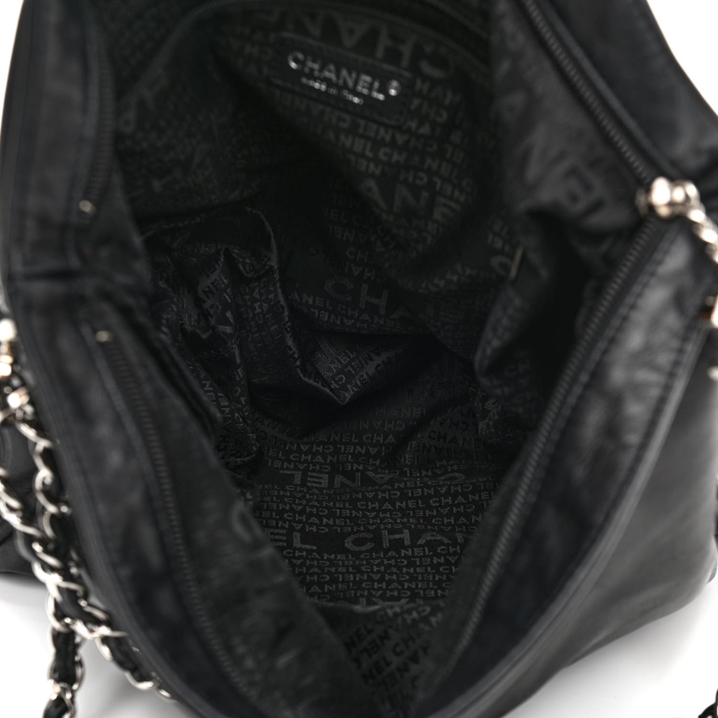 Lambskin Large Ultimate Soft Tote Black