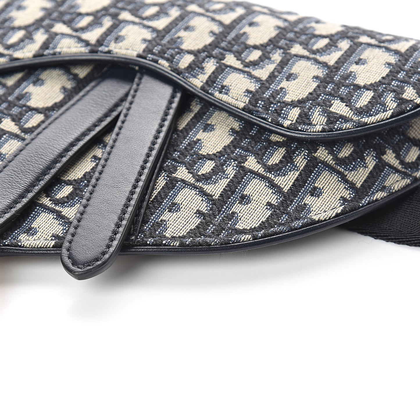 Oblique Saddle Belt Bag Blue