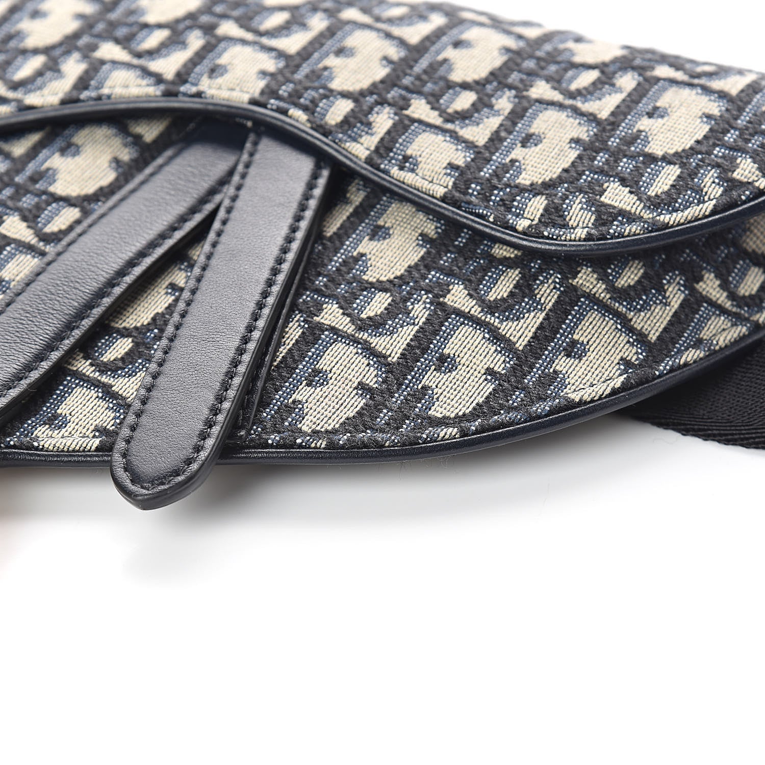 Christian Dior Oblique Saddle Belt Bag Blue 9 of 9