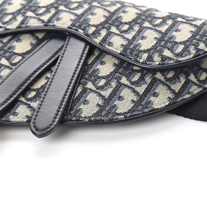 Christian Dior Oblique Saddle Belt Bag Blue 9 of 9