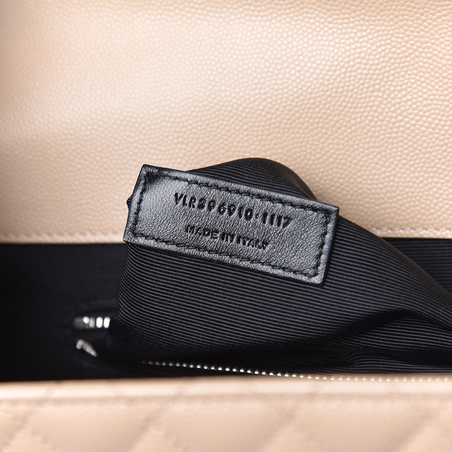 Grain De Poudre Large Tri-Quilt Monogram Satchel Dark Beige