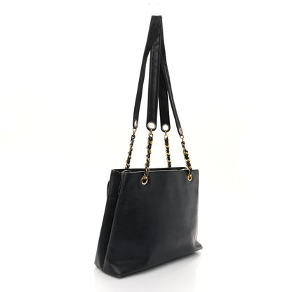 Chanel Caviar Flap Shoulder Bag Black 3 of 10