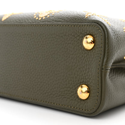 Louis Vuitton Taurillon Flowers Capucines BB Khaki 9 of 9