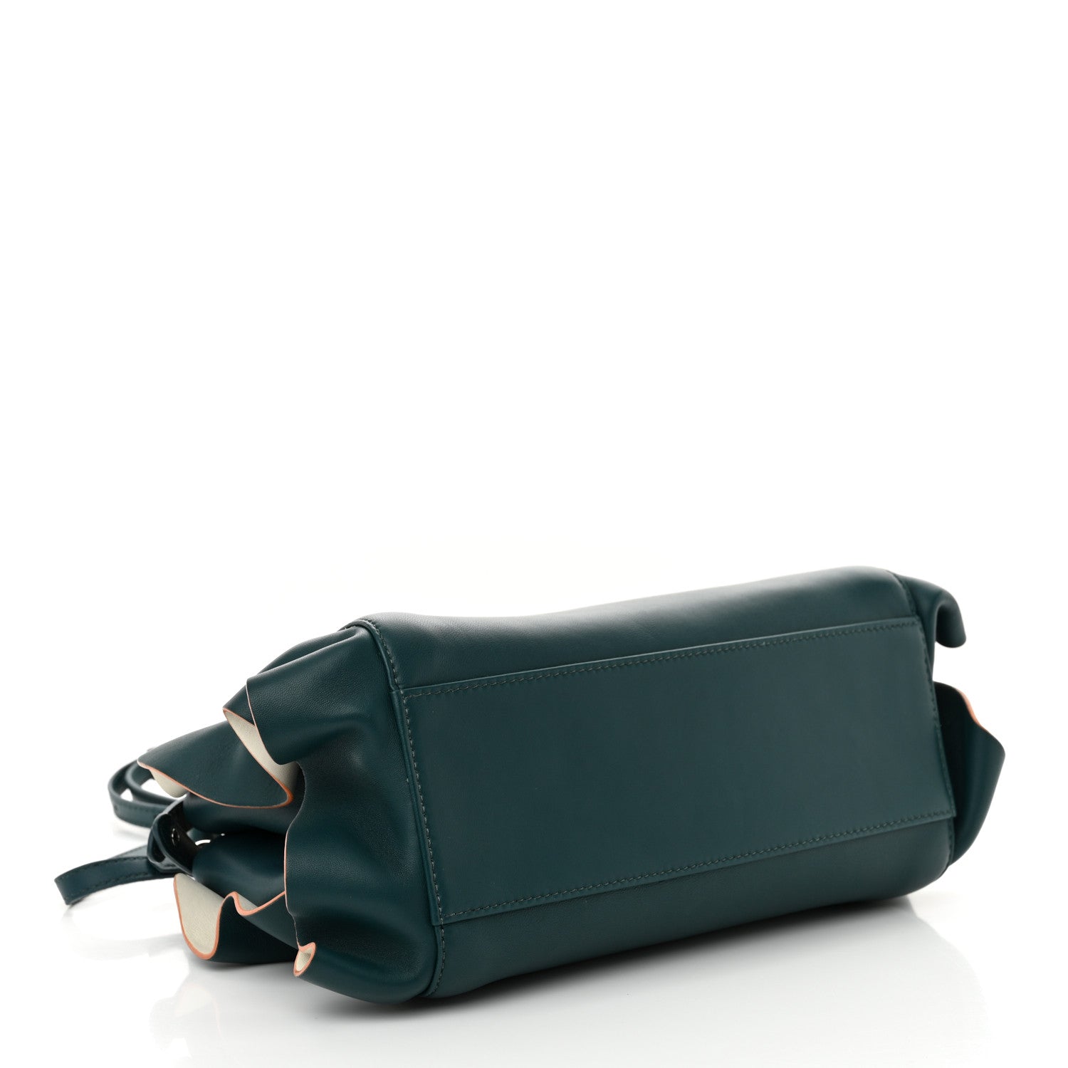 Fendi Nappa Waves Bi-Color Mini Peekaboo Iconic Satchel Ocean 4 of 10