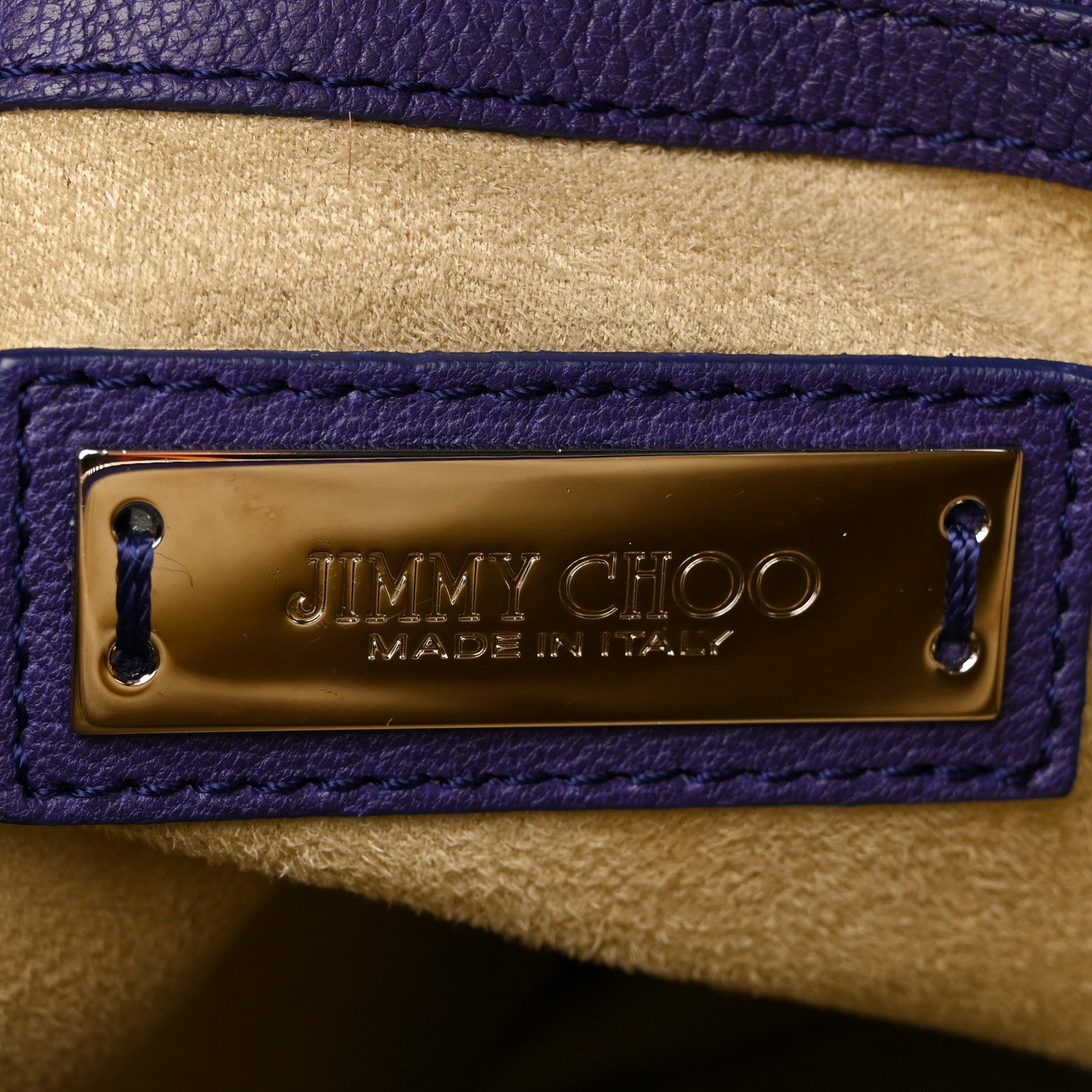 Jimmy Choo Soft Vachetta Medium Biker Saddle Chain Satchel Viola 6 of 14