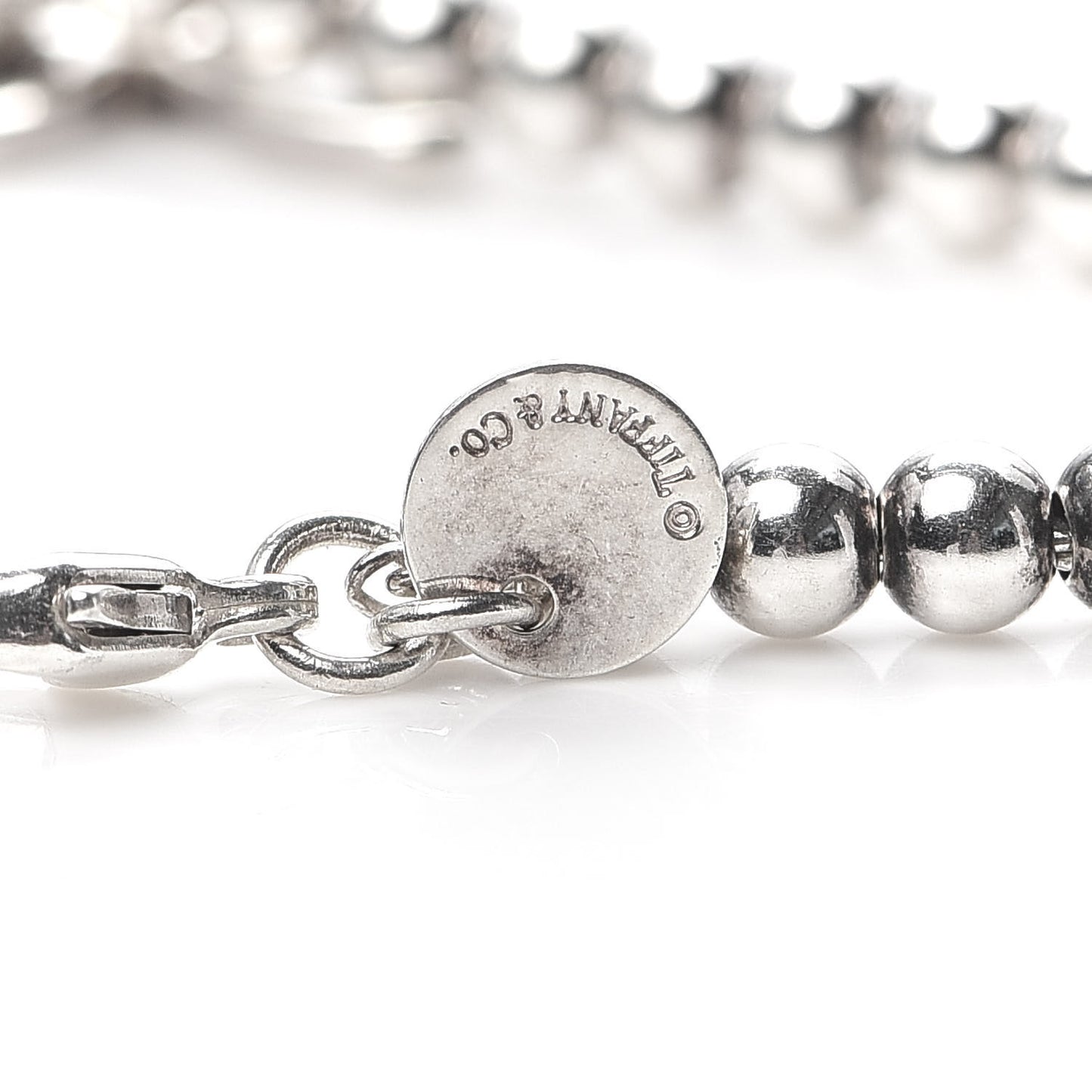 Sterling Silver 4mm Bow Bead Bracelet