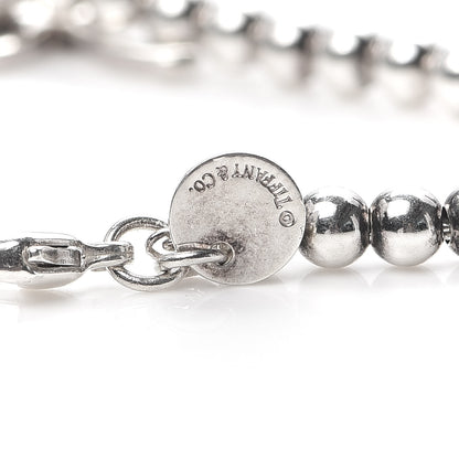 Tiffany Sterling Silver 4mm Bow Bead Bracelet 4 of 6