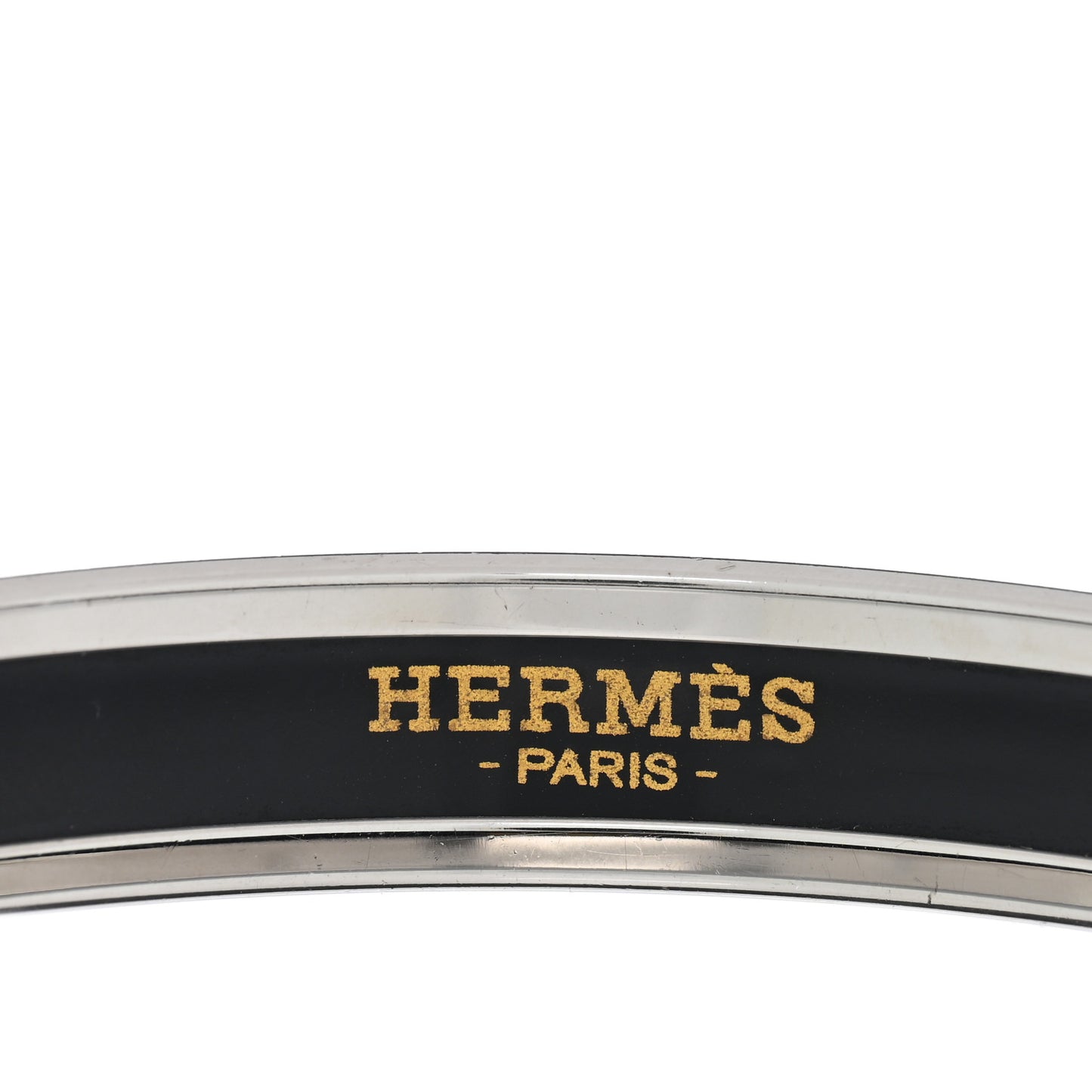 Enamel Printed Narrow Caleche Bracelet 70 Grey