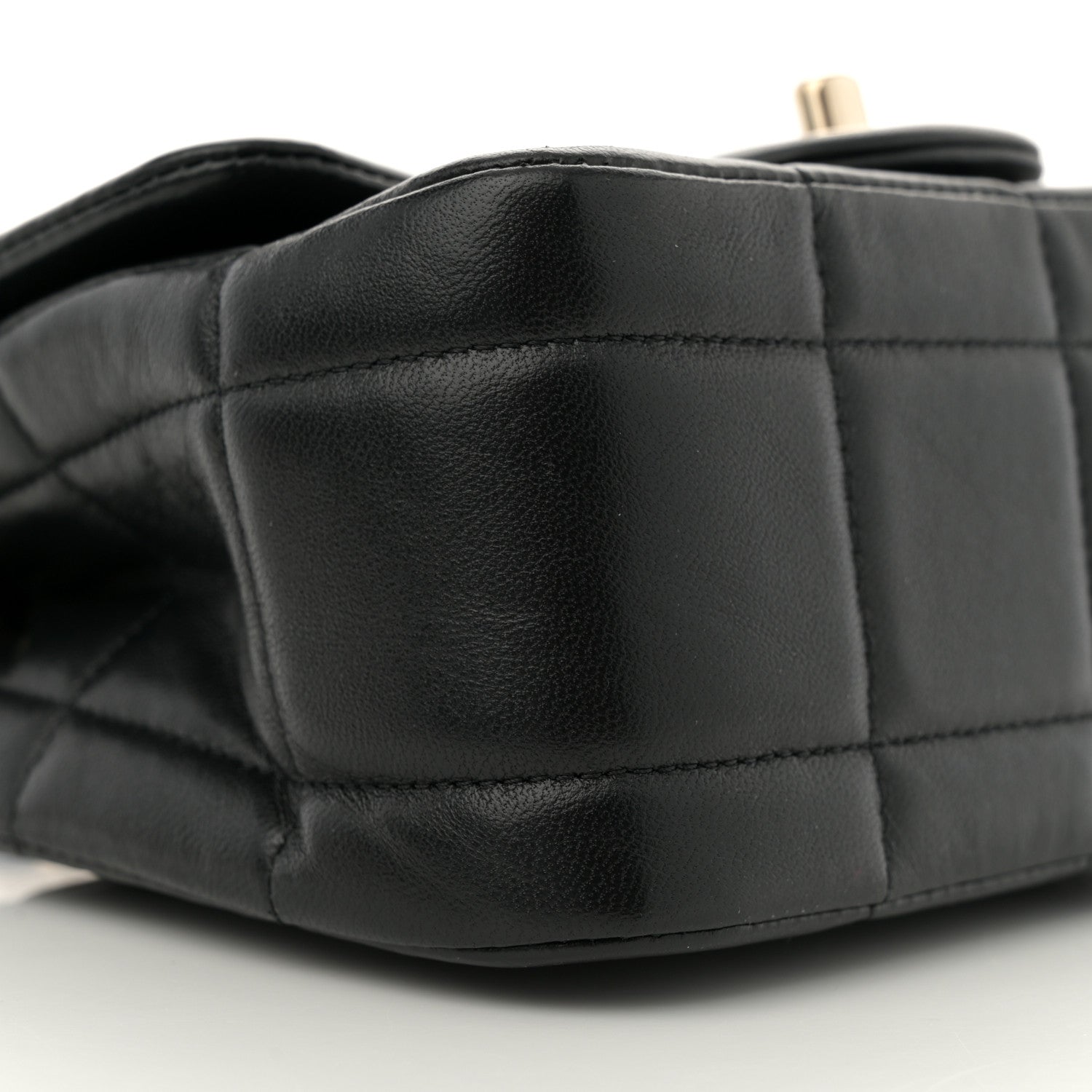 Chanel Lambskin Resin Crystal Square Quilted Mini Monacoco Flap Black 9 of 10