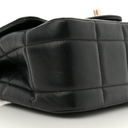 Chanel Lambskin Resin Crystal Square Quilted Mini Monacoco Flap Black 9 of 10