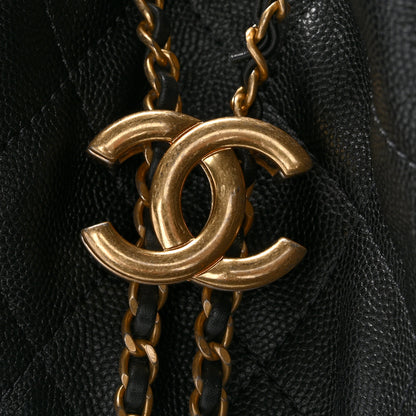 Chanel Caviar Quilted Medium Chanel 25 Handbag Black 12 of 12