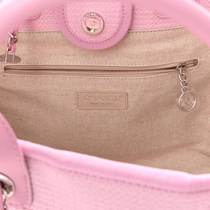 Chanel Mixed Fibers Small Deauville Tote Pink 7 of 11