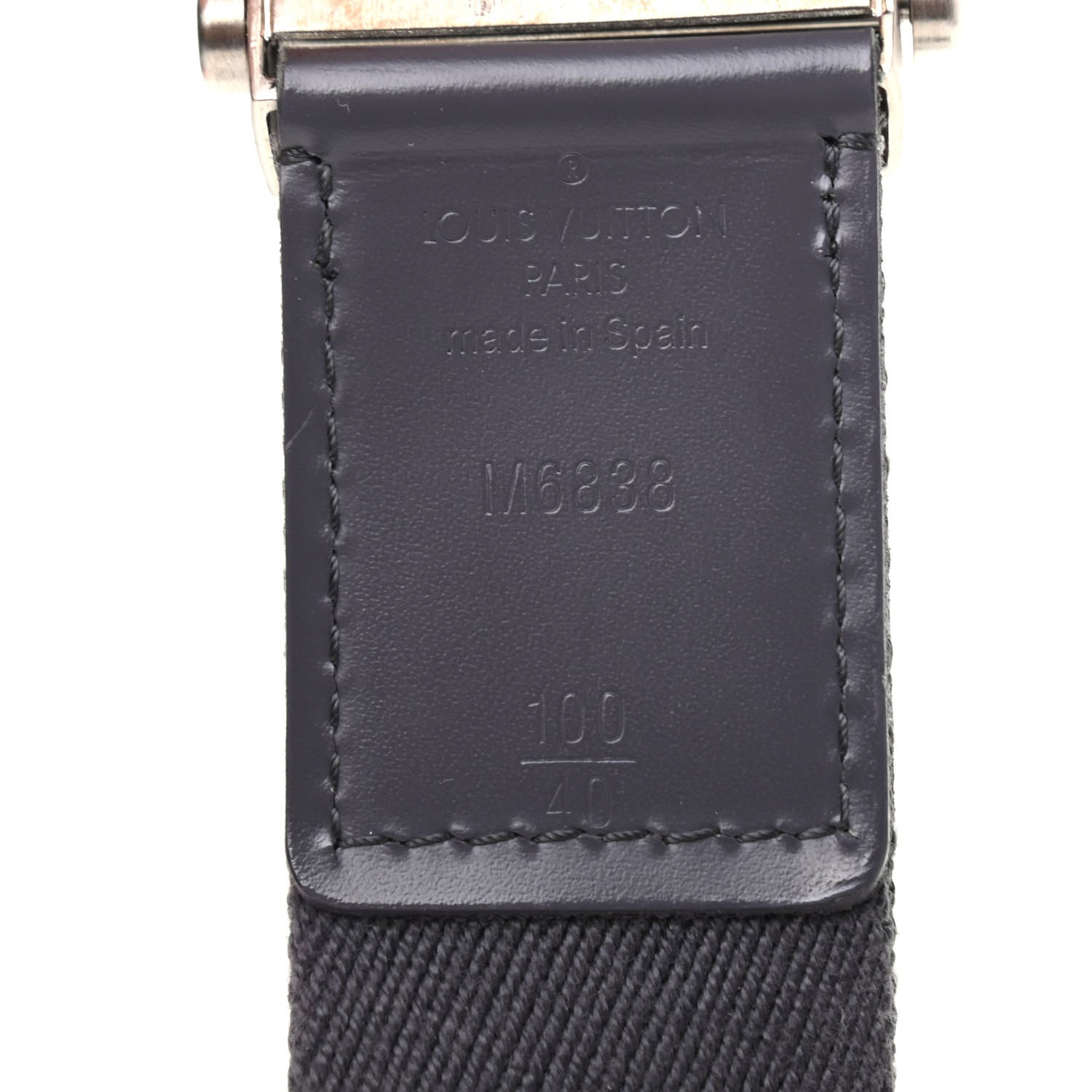 Louis Vuitton Canvas Inventeur Bengale Belt 100 40 Grey 3 of 4