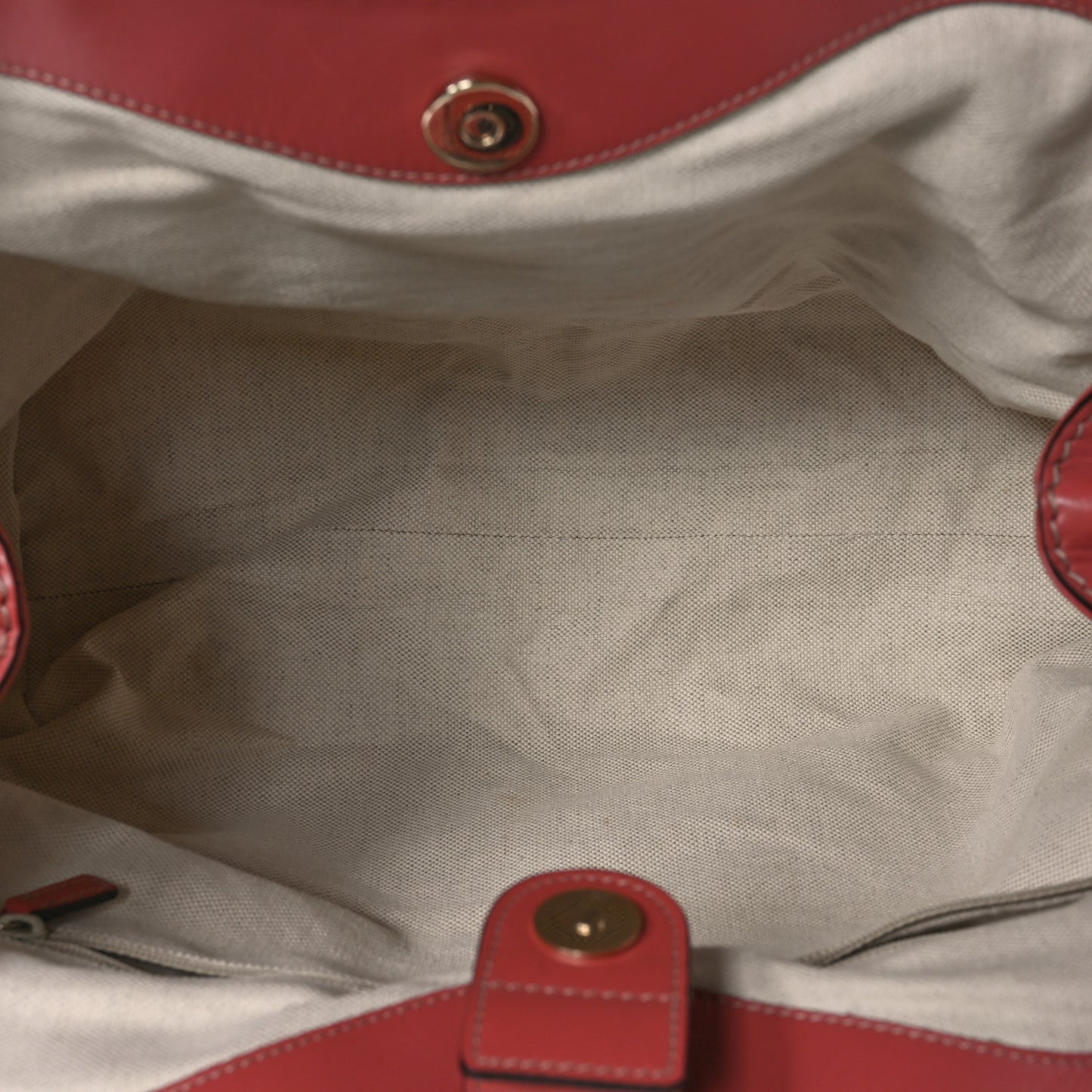 Monogram Margaux Calfskin Medium Sukey Tote Coral