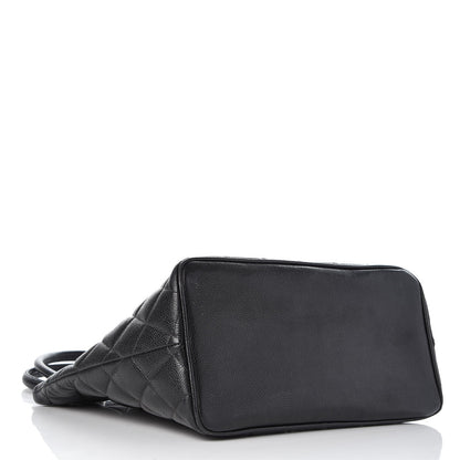 Chanel Caviar Quilted Medallion Tote Black 4 of 20