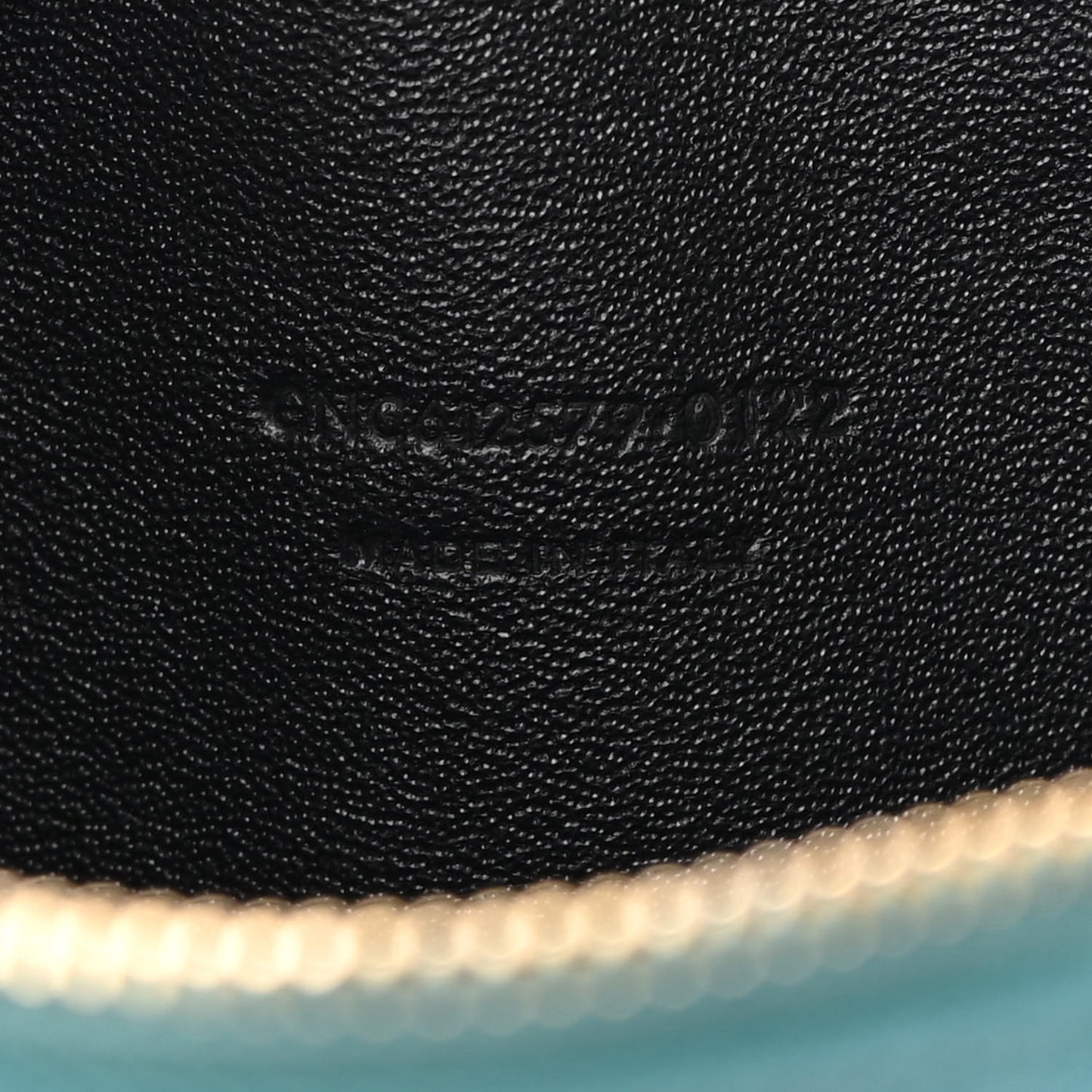 Grain De Poudre Matelasse Monogram Mini Lou Camera Bag Blue Vert