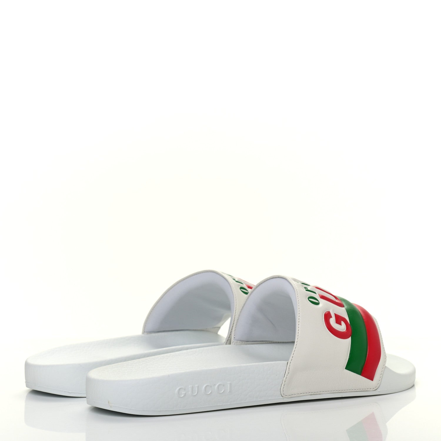 Gucci Nappa Original Gucci Mens Slide Sandals 11 Great White 4 of 9