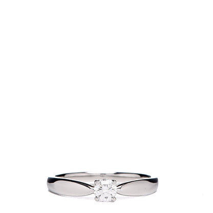 Tiffany Platinum Diamond .19ct Harmony Solitaire Engagement Ring 49 4.75 1 of 7