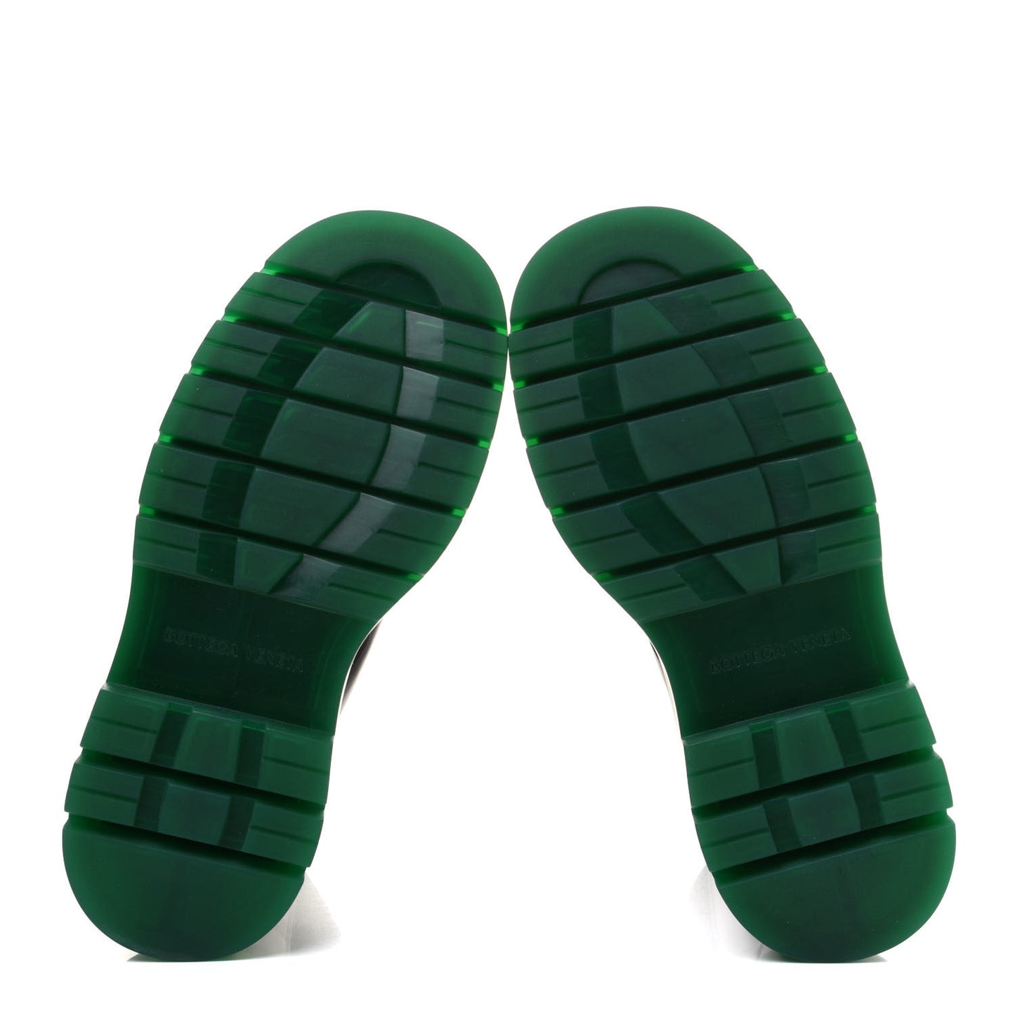 Calfskin The Tire Chelsea Boots 40 Black Green