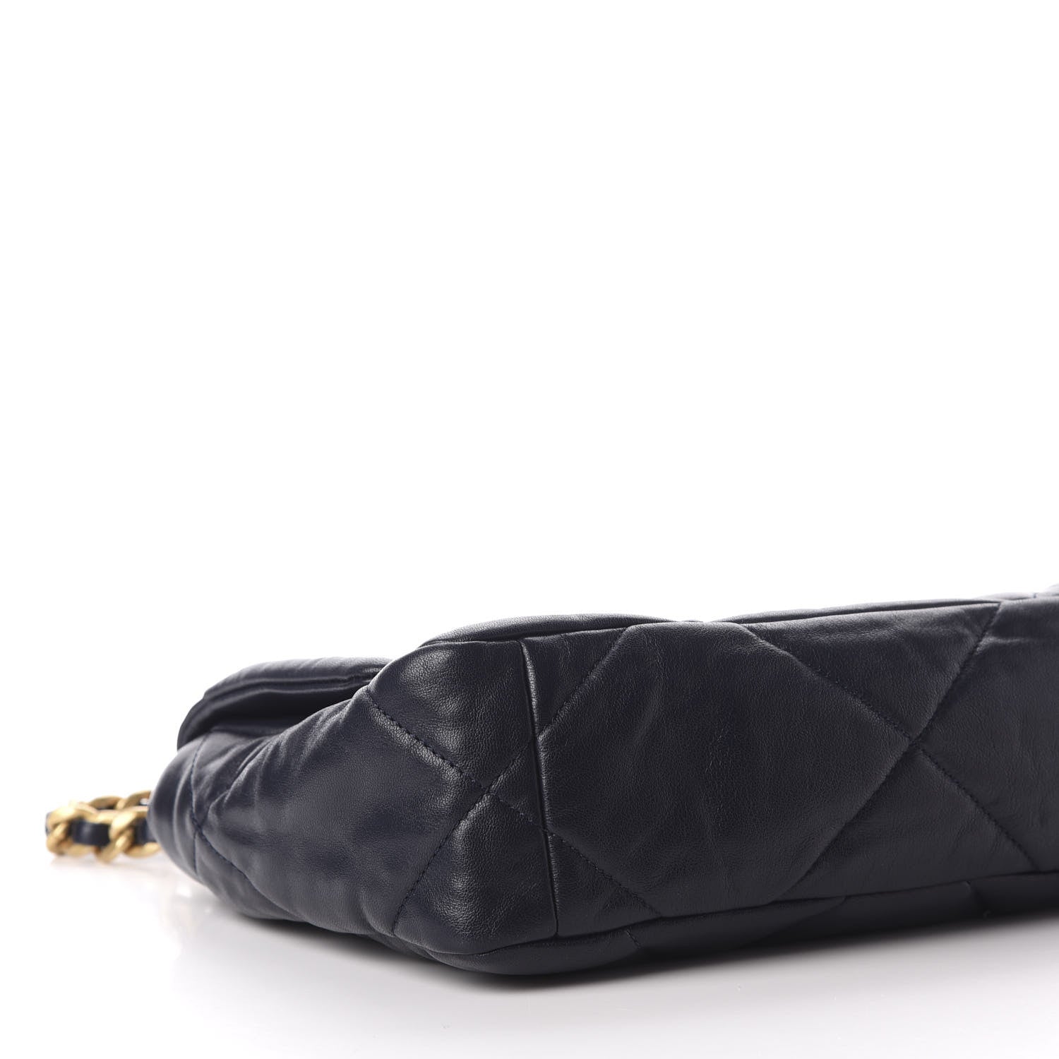 Chanel Lambskin Quilted Medium 19 Flap Navy Blue 6 of 11