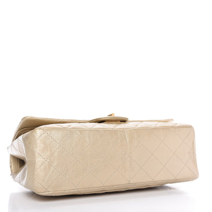 Chanel Metallic Aged Calfskin Quilted 2.55 Reissue Flap Light Gold 5 of 11