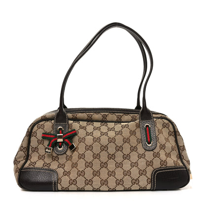 Gucci Monogram Small Princy Satchel Dark Brown 1 of 10