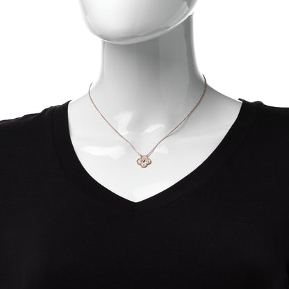 Van Cleef & Arpels 18K Rose Gold Vintage Alhambra Pendant Necklace 2 of 6