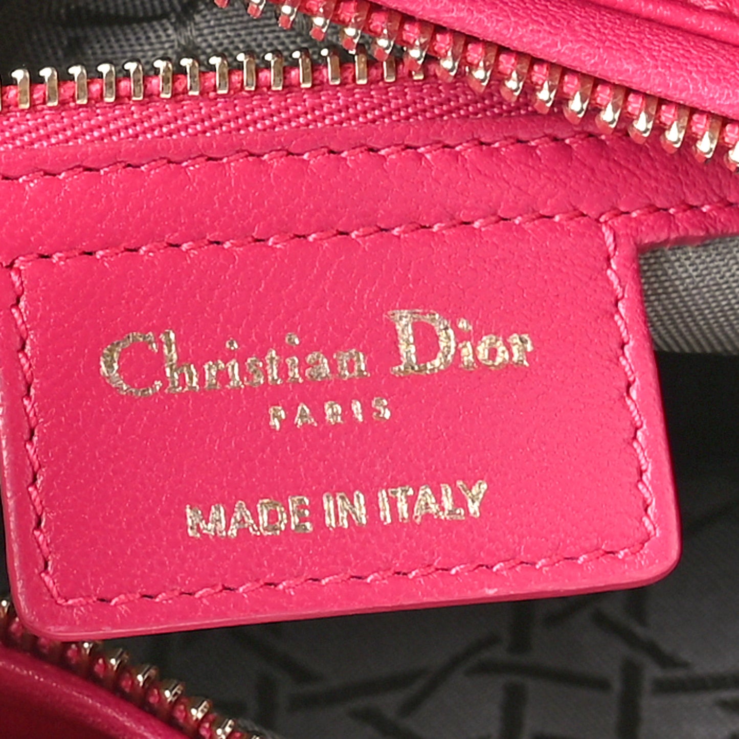 Lambskin Cannage Medium Lady Dior Pink