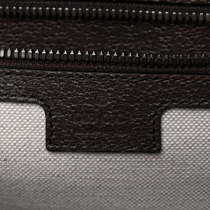 Gucci GG Supreme Monogram Textured Dollar Calfskin Web Savoy Travel Bag Beige Ebony New Acero 6 of 10
